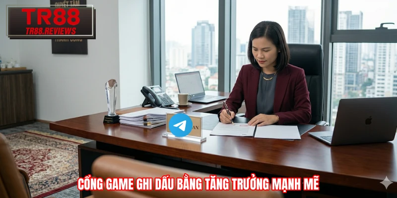Cổng game ghi dấu bằng tăng trưởng mạnh mẽ
