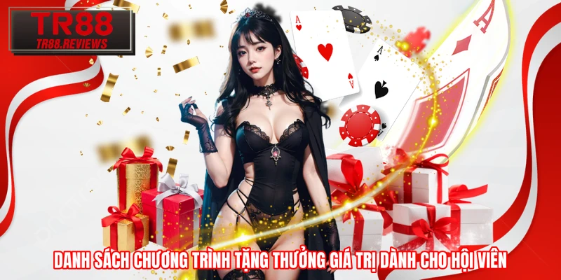 Danh sách chương trình tặng thưởng giá trị dành cho hội viên