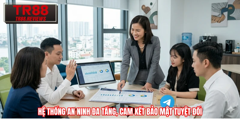 Hệ thống an ninh đa tầng, cam kết bảo mật tuyệt đối